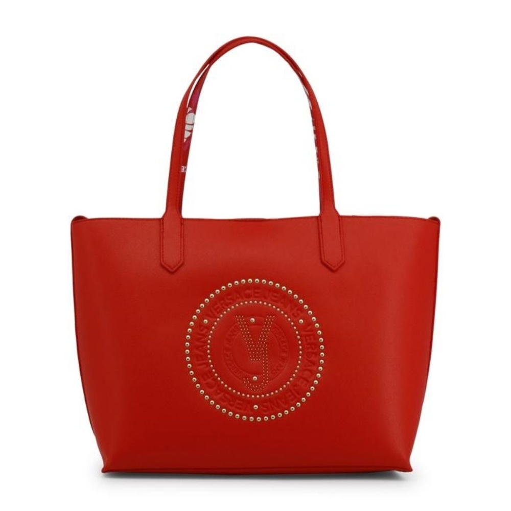 Beautiful Red Versace Jeans Women's Shopping Bag